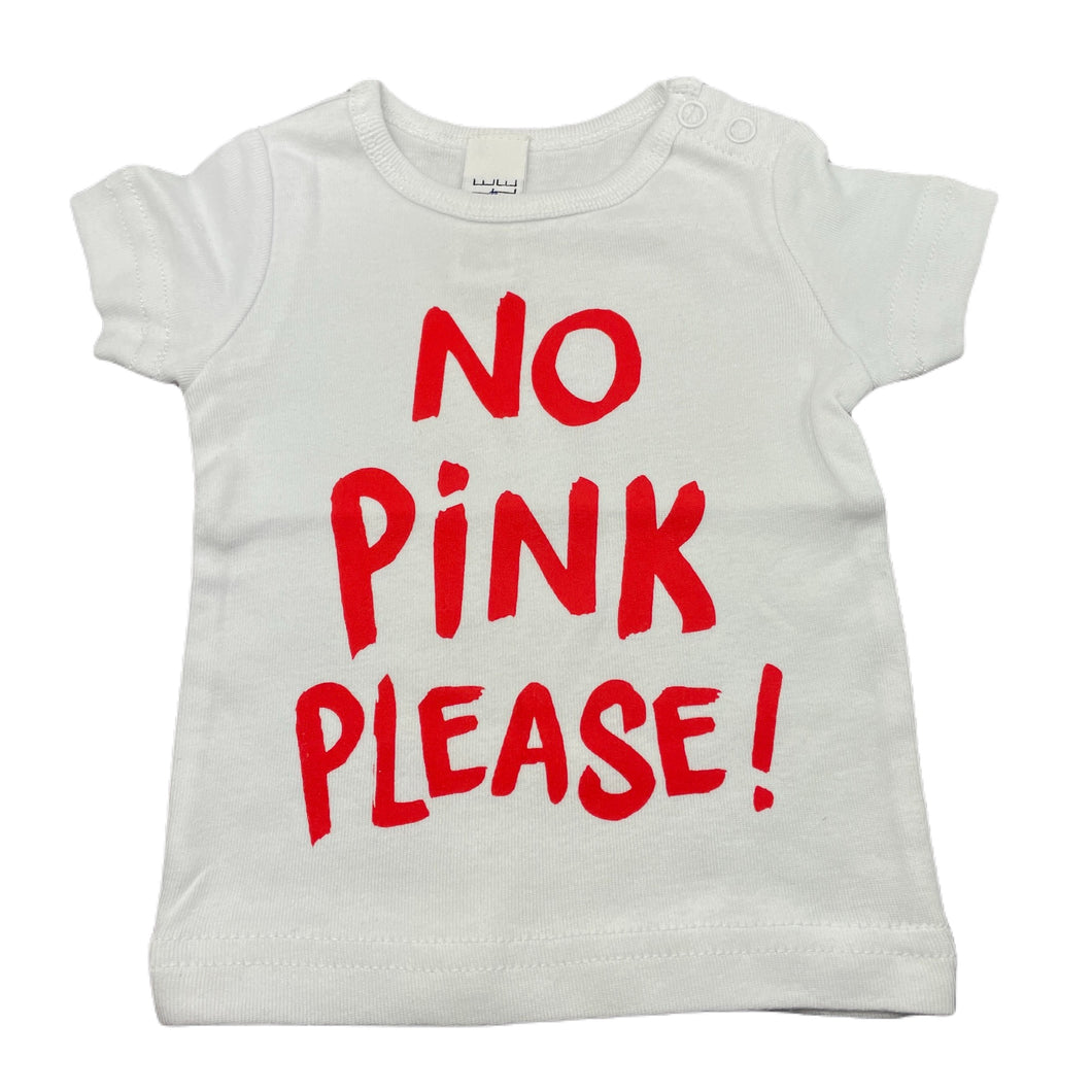 Girls BIG LITTLE PEOPLE, white cotton t-shirt / top, EUC, size 000,  