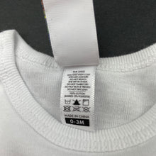 Load image into Gallery viewer, Girls BIG LITTLE PEOPLE, white cotton t-shirt / top, EUC, size 000,  