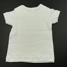Load image into Gallery viewer, Girls BIG LITTLE PEOPLE, white cotton t-shirt / top, EUC, size 000,  