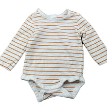 Load image into Gallery viewer, unisex Anko, striped stretchy bodysuit / romper, GUC, size 000,  
