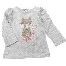 Load image into Gallery viewer, Girls Target, stretchy long sleeve top, cat, FUC, size 0,  