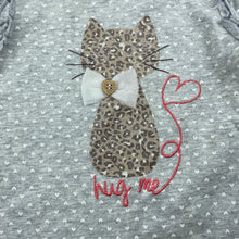 Load image into Gallery viewer, Girls Target, stretchy long sleeve top, cat, FUC, size 0,  