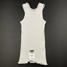 Load image into Gallery viewer, unisex Bonds, white ribbed cotton singlet top, EUC, size 00,  