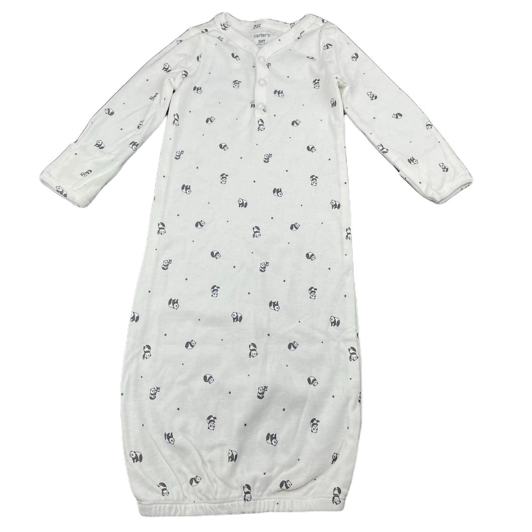 unisex Carters, lightweight cotton sleepsack, pandas, EUC, size 3 months,  
