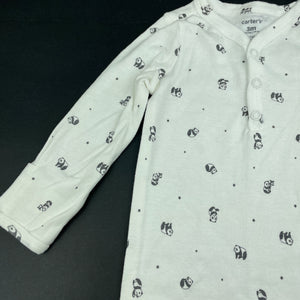unisex Carters, lightweight cotton sleepsack, pandas, EUC, size 3 months,  