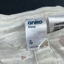 Load image into Gallery viewer, unisex Anko, soft feel organic cotton blend pyjama top, GUC, size 6,  