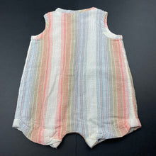 Load image into Gallery viewer, unisex Anko, stripe lightweight cotton romper, EUC, size 00,  
