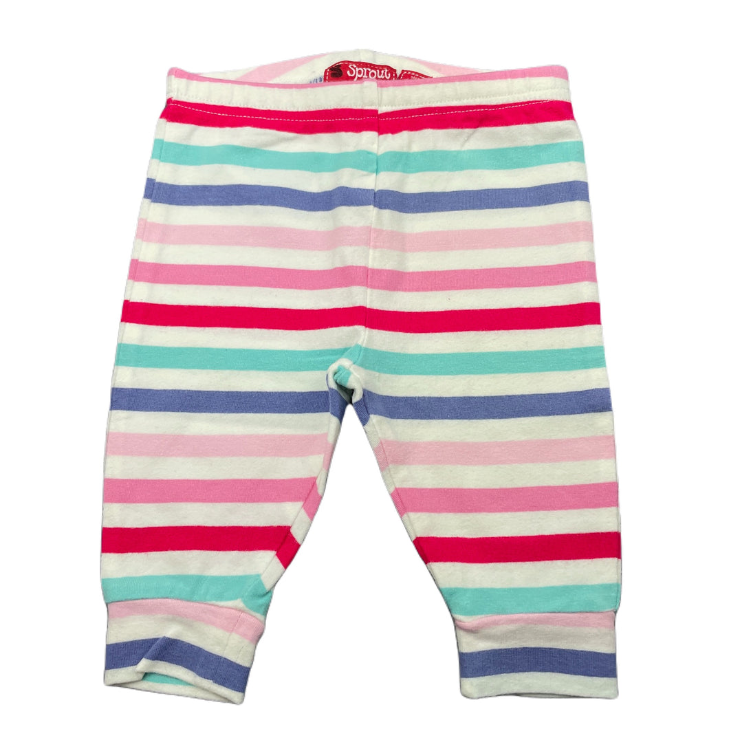 Girls Sprout, striped stretchy leggings / bottoms, GUC, size 000,  