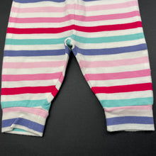 Load image into Gallery viewer, Girls Sprout, striped stretchy leggings / bottoms, GUC, size 000,  