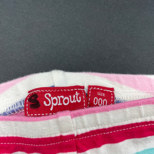 Girls Sprout, striped stretchy leggings / bottoms, GUC, size 000,  