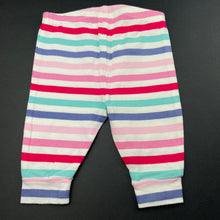 Load image into Gallery viewer, Girls Sprout, striped stretchy leggings / bottoms, GUC, size 000,  