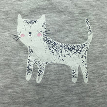 Load image into Gallery viewer, Girls Tiny Little Wonders, grey t-shirt / top, cat, EUC, size 000,  