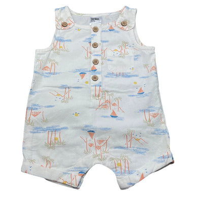 Boys Anko, lightweight cotton summer romper, EUC, size 000,  