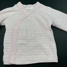 Load image into Gallery viewer, Girls Dymples, pink stripe soft feel long sleeve top, EUC, size 000,  