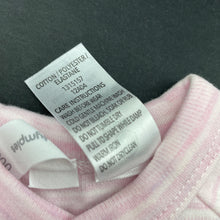 Load image into Gallery viewer, Girls Dymples, pink stripe soft feel long sleeve top, EUC, size 000,  