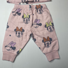 Load image into Gallery viewer, Girls Disney, Minnie Mouse flannel cotton pyjama top &amp; bottoms, EUC, size 000,  