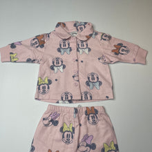 Load image into Gallery viewer, Girls Disney, Minnie Mouse flannel cotton pyjama top &amp; bottoms, EUC, size 000,  