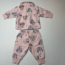 Load image into Gallery viewer, Girls Disney, Minnie Mouse flannel cotton pyjama top &amp; bottoms, EUC, size 000,  