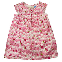 Load image into Gallery viewer, Girls Young Hearts, lined floral cotton dress, GUC, size 1, L: 41cm