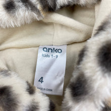 Load image into Gallery viewer, Girls Anko, lined faux fur hooded sweater, EUC, size 4,  