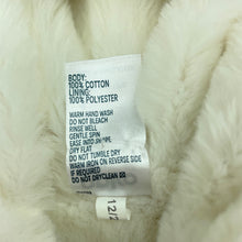 Load image into Gallery viewer, Girls Anko, faux fur lined knitted cotton hooded cardigan, EUC, size 1,  