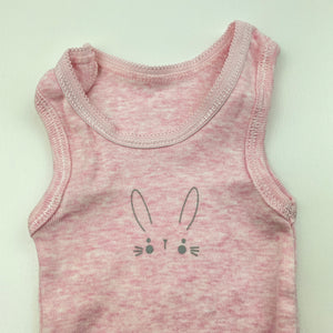 Girls Anko, pink cotton singlet top, EUC, size 0000,  