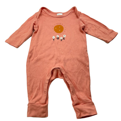 Girls Target, cotton romper, flowers, GUC, size 0000,  