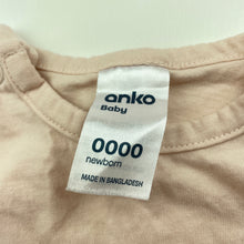 Load image into Gallery viewer, Girls Anko, pink soft cotton t-shirt / top, EUC, size 0000,  