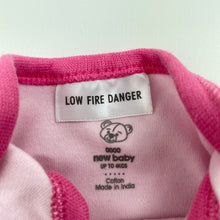 Load image into Gallery viewer, Girls Target, pink cotton bodysuit / romper, GUC, size 0000,  