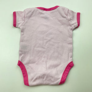 Girls Target, pink cotton bodysuit / romper, GUC, size 0000,  