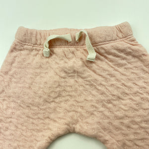 Girls Anko, pink leggings / bottoms, elasticated, GUC, size 0000,  
