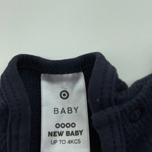 Load image into Gallery viewer, Girls Target, navy waffle bodysuit / romper, EUC, size 0000,  