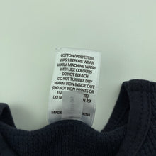 Load image into Gallery viewer, Girls Target, navy waffle bodysuit / romper, EUC, size 0000,  