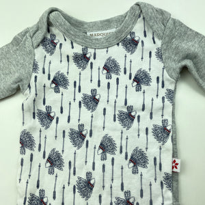 Girls Marquise, cotton bodysuit / romper, EUC, size 0000,  
