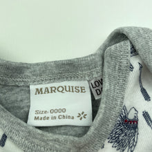 Load image into Gallery viewer, Girls Marquise, cotton bodysuit / romper, EUC, size 0000,  