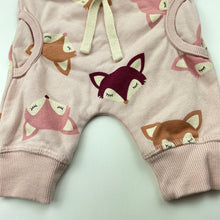 Load image into Gallery viewer, Girls Baby Berry, pink fleece lined pants / bottoms, elasticated, EUC, size 0000,  