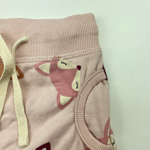 Girls Baby Berry, pink fleece lined pants / bottoms, elasticated, EUC, size 0000,  