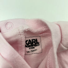 Load image into Gallery viewer, Girls Karl Lagerfeld Kids, fleece lined lightweight sweater / jumper, cat, EUC, size 0000,  