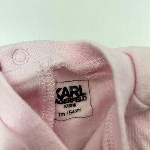 Girls Karl Lagerfeld Kids, fleece lined lightweight sweater / jumper, cat, EUC, size 0000,  
