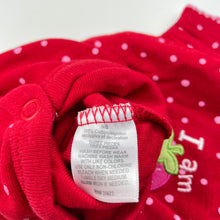 Load image into Gallery viewer, Girls Carters, red cotton bodysuit / romper, EUC, size 0000,  