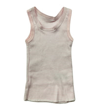 Load image into Gallery viewer, Girls Anko, pink &amp; white stripe cotton singlet top, EUC, size 0000,  