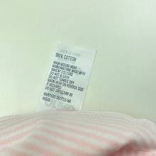 Load image into Gallery viewer, Girls Anko, pink &amp; white stripe cotton singlet top, EUC, size 0000,  