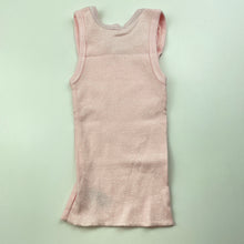 Load image into Gallery viewer, Girls Anko, pink &amp; white spot cotton singlet top, EUC, size 0000,  
