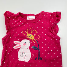 Load image into Gallery viewer, Girls Sprout, organic cotton blend bodysuit / romper, EUC, size 0000,  
