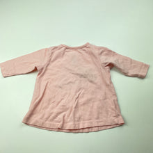 Load image into Gallery viewer, Girls Tiny Little Wonders, pink cotton long sleeve top, EUC, size 0000,  