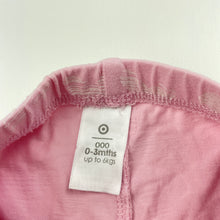 Load image into Gallery viewer, Girls Target, organic cotton blend leggings / bottoms, elasticated, GUC, size 000,  