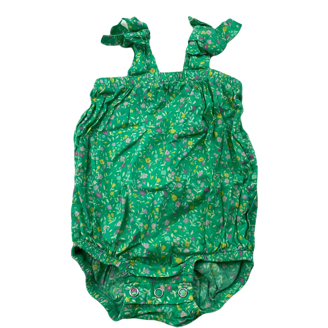 Girls Baby Berry, lightweight floral cotton summer romper, GUC, size 000,  