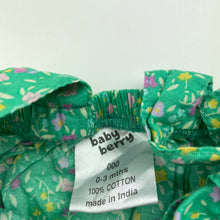 Load image into Gallery viewer, Girls Baby Berry, lightweight floral cotton summer romper, GUC, size 000,  