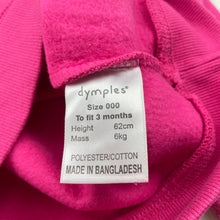 Load image into Gallery viewer, Girls Dymples, fleece lined sweater / jumper, pilling, FUC, size 000,  