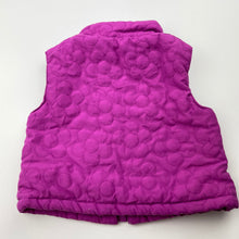 Load image into Gallery viewer, Girls Target, cotton lined quilted lightweight vest, GUC, size 000,  